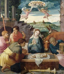 Klanění pastýřů, škola Champagne, kolem 1520-30
